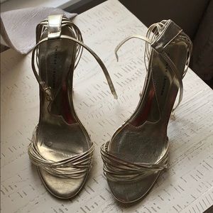 Chinese Laundry gold heels